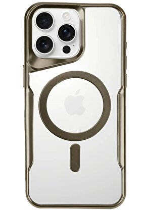 CepteToptan iPhone 16 Pro Kılıf Boyi Magsafe Silikon Kapak - Desert - DROPX3375-2302