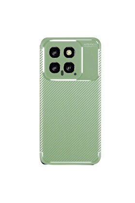 CepteToptan Xiaomi Mi 14T Kılıf Auto Focus Karbon Kapak - Su Yeşili - DROPX8376-9929