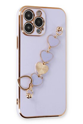 CepteToptan iPhone 13 Pro Kılıf Esila Silikon - Lila - DROPX5931-4124