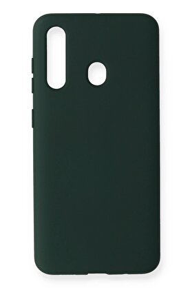 CepteToptan Samsung Galaxy M40 Kılıf Nano içi Kadife Silikon - Koyu Yeşil - DROPX8100-4527