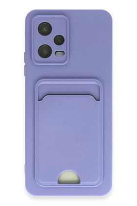 CepteToptan Xiaomi Redmi Note 12 4G Kılıf Kelvin Kartvizitli Silikon - Lila - DROPX7532-9241