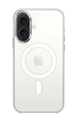 CepteToptan iPhone 16 Plus Kılıf Pc Real Magsafe Kapak - Şeffaf - DROPX2092-5421
