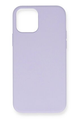 CepteToptan iPhone 12 Pro Max Kılıf Nano içi Kadife Silikon- Lila - DROPX5791-3628