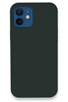 CepteToptan iPhone 12 Kılıf Lansman Legant Silikon - Koyu Yeşil - DROPX5708-9782