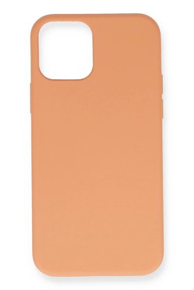 CepteToptan iPhone 12 Mini Kılıf Nano içi Kadife Silikon - Turuncu - DROPX2329-9878