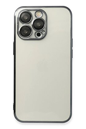 CepteToptan iPhone 13 Pro Kılıf Lensli Silikon - Siyah - DROPX6071-7434
