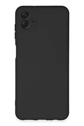 CepteToptan Samsung Galaxy A04E Kılıf Nano içi Kadife Silikon - Siyah - DROPX7764-8476
