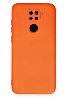 CepteToptan Xiaomi Redmi Note 9 Kılıf Nano içi Kadife Silikon - Turuncu - DROPX8156-3836