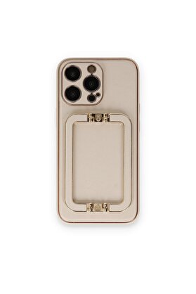 CepteToptan iPhone 14 Pro Max Kılıf Coco Elit Kapak - Gold - DROPX5404-5140