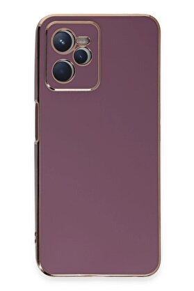 CepteToptan Realme C35 Kılıf Volet Silikon - Mor - DROPX6509-3925