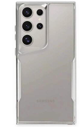 CepteToptan Samsung Galaxy S24 Ultra Kılıf Boyi Silikon Kapak - Gümüş - DROPX2726-1715