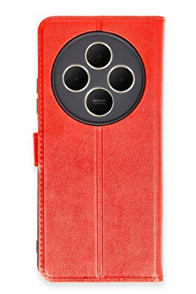 CepteToptan Xiaomi Redmi 14C Kılıf Trend S Plus Kapaklı Kılıf - Kırmızı - DROPX2305-9025