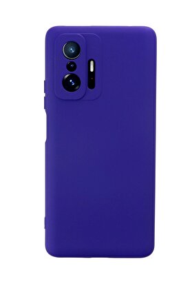 CepteToptan Xiaomi Mi 11T Pro Kılıf Nano içi Kadife Silikon - Mor - DROPX7595-2083