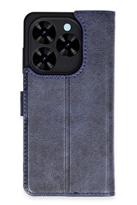 CepteToptan Tecno Spark Go 2024 Kılıf Trend S Plus Kapaklı Kılıf - Lacivert - DROPX4598-2505