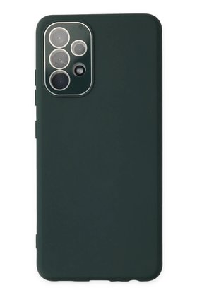 CepteToptan Samsung Galaxy A33 5G Kılıf Lansman Glass Kapak - Koyu Yeşil - DROPX8612-8748