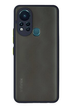 CepteToptan İnfinix Hot 11s Kılıf Montreal Silikon Kapak - Lacivert - DROPX9200-4138