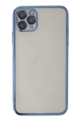 CepteToptan iPhone 11 Pro Kılıf Lensli Silikon - Açık Mavi - DROPX7858-9774