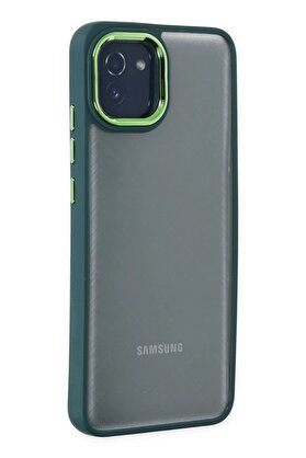 CepteToptan Samsung Galaxy A03 Kılıf Dora Kapak - Haki Yeşil - DROPX1962-4520