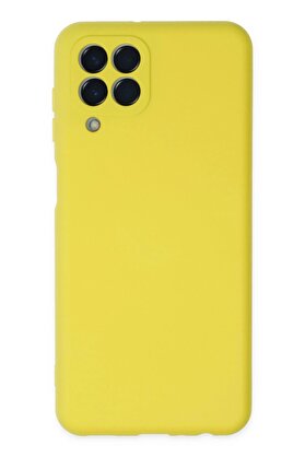 CepteToptan Samsung Galaxy M33 Kılıf Nano içi Kadife Silikon - Sarı - DROPX3140-8097