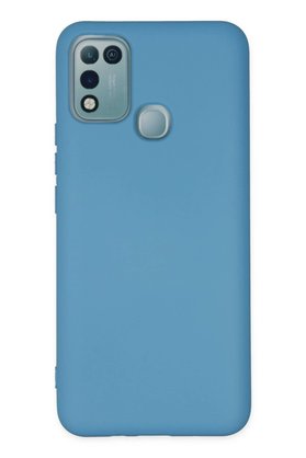 CepteToptan İnfinix Hot 10 Play Kılıf Nano içi Kadife Silikon - Mavi - DROPX8571-2770