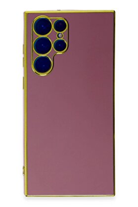 CepteToptan Samsung Galaxy S22 Ultra Kılıf Volet Silikon - Kırmızı - DROPX1742-9747