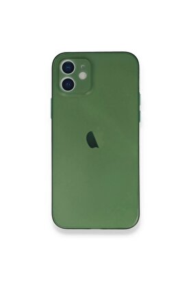CepteToptan iPhone 12 Mini Kılıf PP Ultra İnce Kapak - Yeşil - DROPX2012-2595