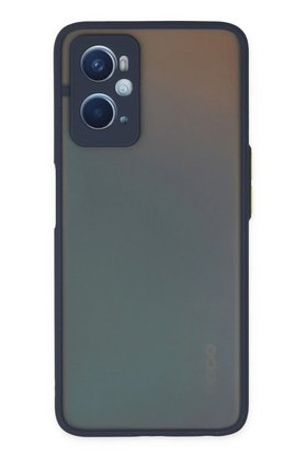 CepteToptan Oppo A96 Kılıf Montreal Silikon Kapak - Lacivert - DROPX5780-5759