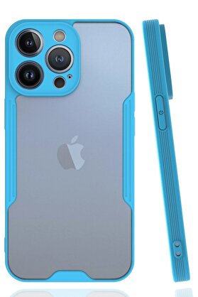 CepteToptan iPhone 14 Pro Max Kılıf Platin Silikon - Mavi - DROPX4005-9179