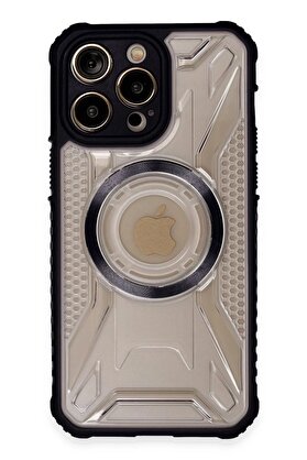 CepteToptan iPhone 14 Pro Kılıf Prag Magneticsafe Kapak - Siyah - DROPX1907-9862