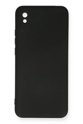 CepteToptan Xiaomi Redmi 9A Kılıf Nano içi Kadife Silikon - Siyah - DROPX5419-7715