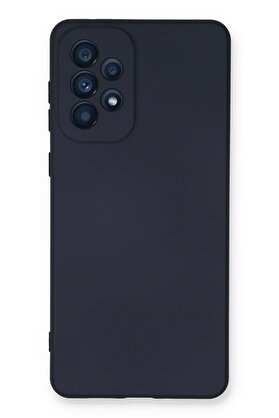 CepteToptan Samsung Galaxy A73 5G Kılıf Nano içi Kadife Silikon - Lacivert - DROPX8189-7014
