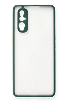 CepteToptan Oppo Find X2 Kılıf Montreal Silikon Kapak - Yeşil - DROPX6963-8732