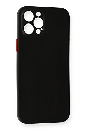 CepteToptan iPhone 12 Pro Max Kılıf PP Ultra İnce Kapak - Siyah - DROPX6435-7410
