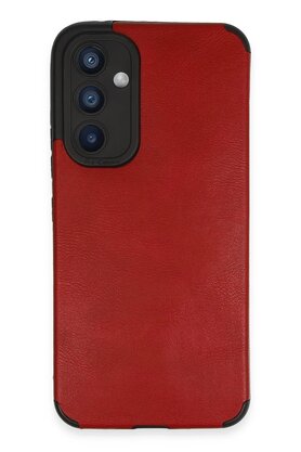 CepteToptan Samsung Galaxy A54 5G Kılıf Loop Deri Silikon - Kırmızı - DROPX8512-6006
