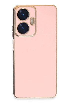 CepteToptan Realme C55 Kılıf Volet Silikon - Pembe - DROPX7645-7076