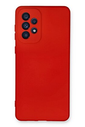 CepteToptan Samsung Galaxy A53 5G Kılıf Nano içi Kadife Silikon - Kırmızı - DROPX4245-5105