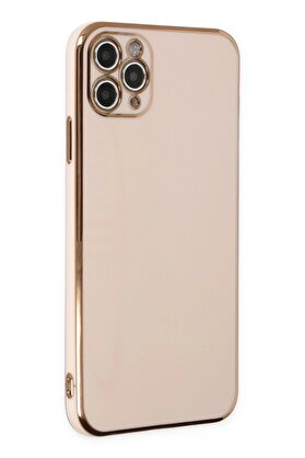 CepteToptan iPhone 11 Pro Max Kılıf Volet Silikon - Pembe - DROPX3654-4252