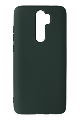 CepteToptan Xiaomi Redmi Note 8 Pro Kılıf Nano içi Kadife Silikon - Koyu Yeşil - DROPX6641-3462