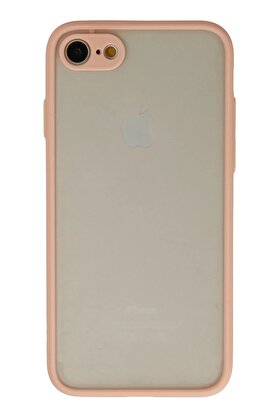 CepteToptan iPhone 7 Kılıf Montreal Silikon Kapak - Pembe - DROPX7699-2226