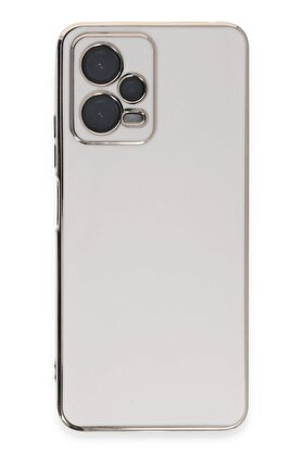 CepteToptan Xiaomi Redmi Note 12 Pro 5G Kılıf Volet Silikon - Beyaz - DROPX4128-2038