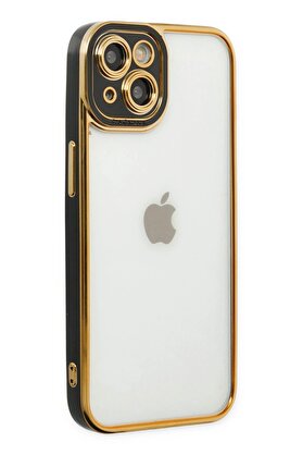 CepteToptan iPhone 14 Plus Kılıf Liva Lens Silikon - Siyah - DROPX8395-2130