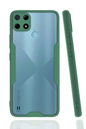 CepteToptan Realme C25Y Kılıf Platin Silikon - Yeşil - DROPX5609-8044