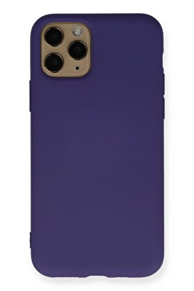 CepteToptan iPhone 11 Pro Kılıf Nano içi Kadife Silikon - Mor - DROPX3613-7838