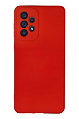 CepteToptan Samsung Galaxy A23 4G Kılıf Nano içi Kadife Silikon - Kırmızı - DROPX5078-1221