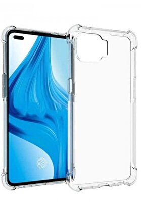 CepteToptan Oppo Reno 4 Lite Kılıf Olex Tpu Silikon - Şeffaf - DROPX4525-3842