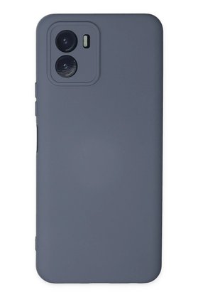 CepteToptan Vivo Y15S Kılıf Nano içi Kadife Silikon - Gri - DROPX3029-4963