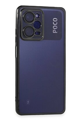 CepteToptan Xiaomi Poco X5 Pro 5G Kılıf Lensli Silikon - Siyah - DROPX1446-4977