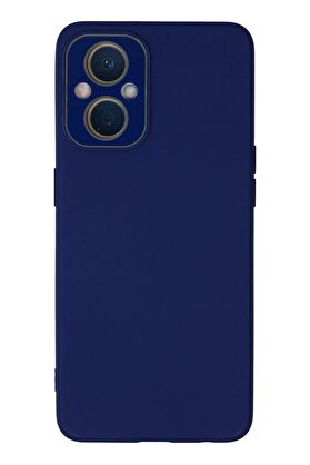 CepteToptan Oppo Reno 7 Lite Kılıf Lansman Glass Kapak - Sky Blue - DROPX1961-7726