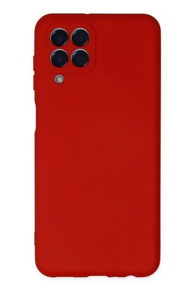 CepteToptan Samsung Galaxy M33 Kılıf Nano içi Kadife Silikon - Kırmızı - DROPX2497-4127