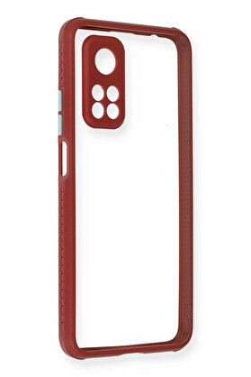 CepteToptan Xiaomi Mi 10T Pro Kılıf Miami Şeffaf Silikon - Fuşya - DROPX1764-3541